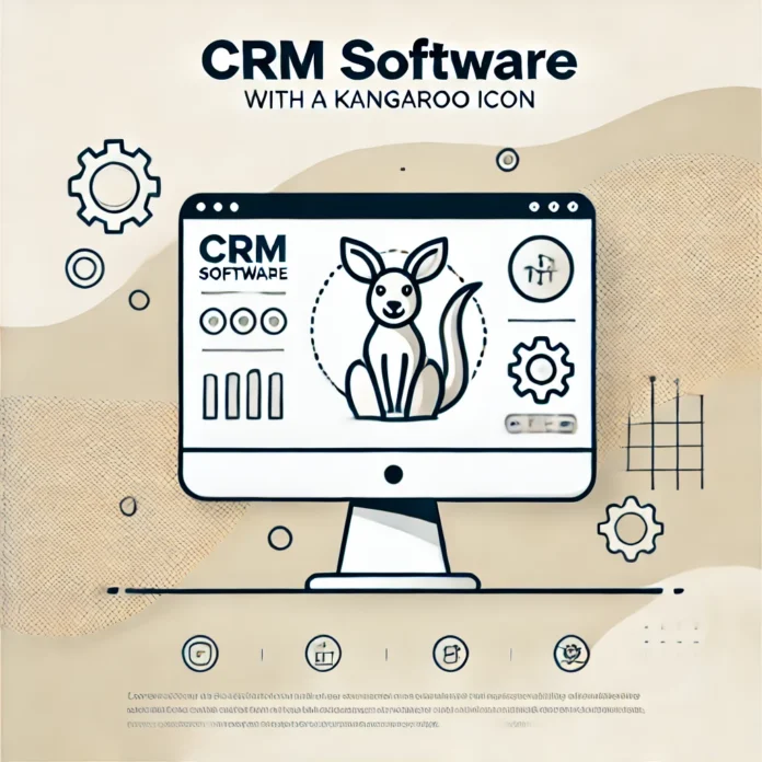 CRM Software with a Kangaroo Icon