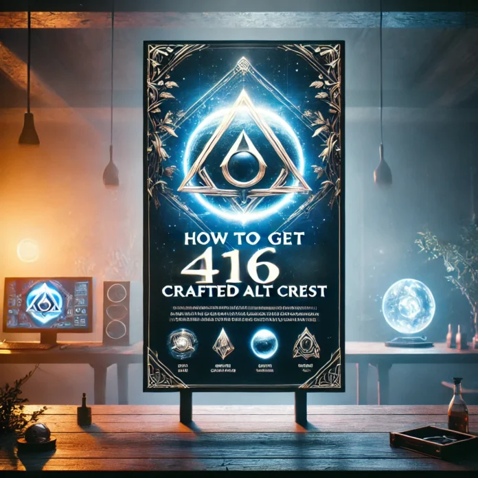 How to Get 416 Crafted Alt Crest