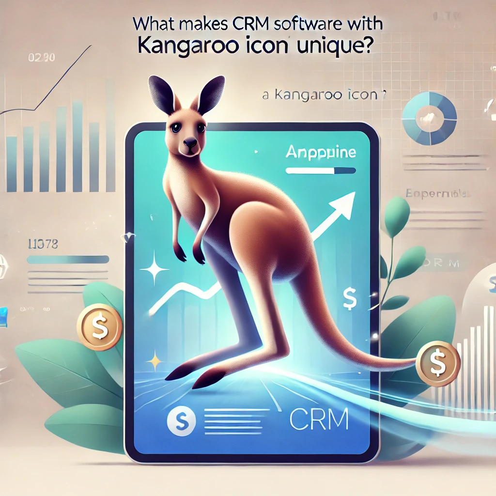 CRM Software with a Kangaroo Icon